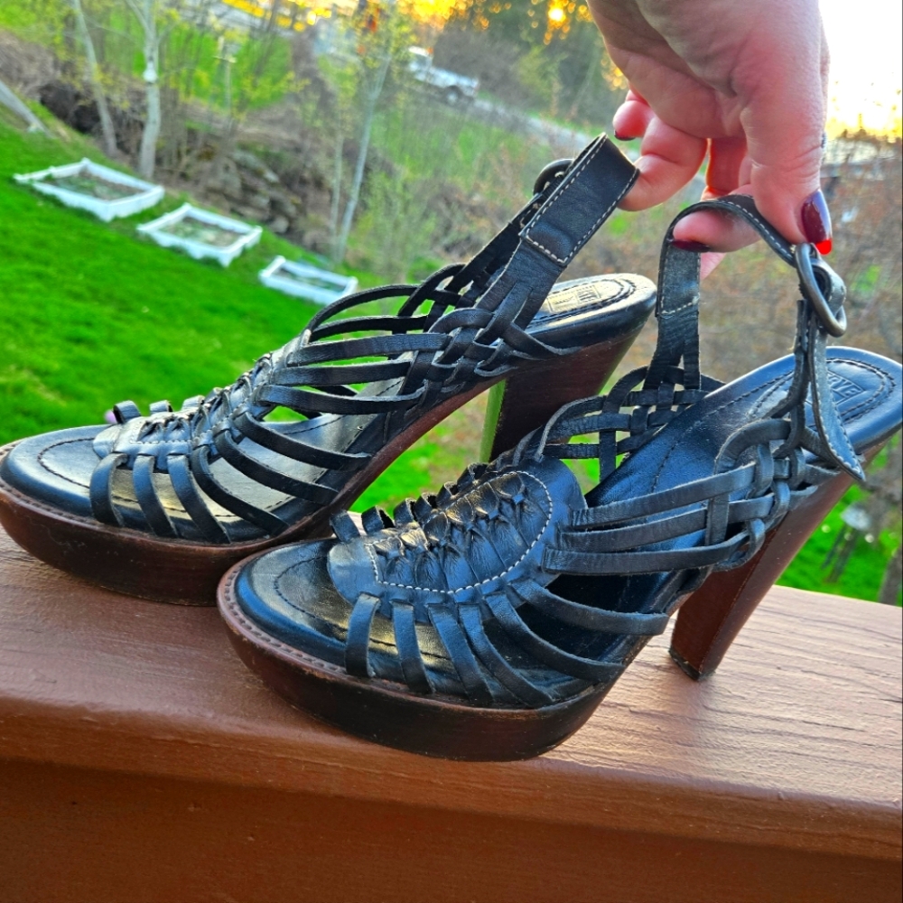 Frye Slingback Platform Heels - image 1